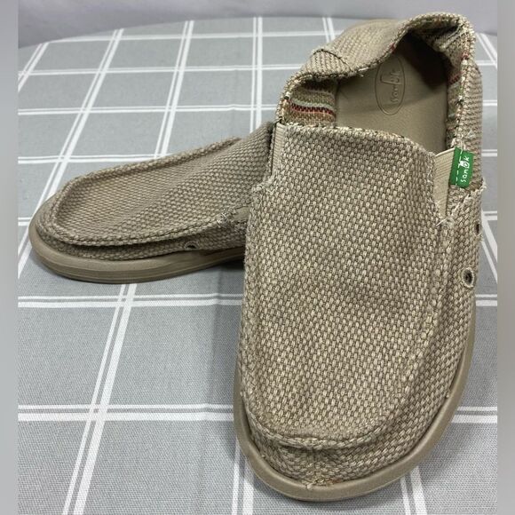 Sanuk Mens Slip on Loafers Size 6 Shoes Casual Comfort Unisex - Picture 1 of 12